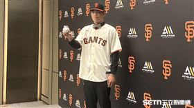 ▲陽念希正式加盟舊金山巨人。（圖／記者黃耿誼攝影）