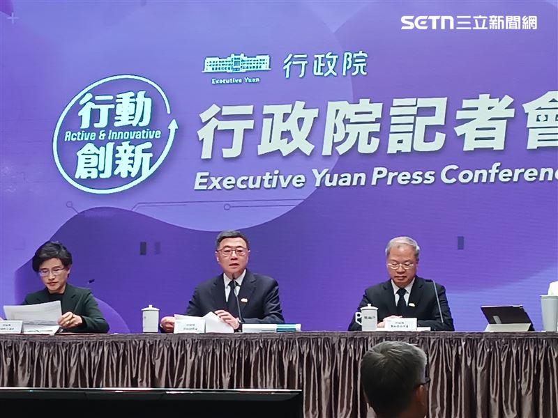 行政院長卓榮泰今（23）日第4度為總預算案親上火線召開記者會說明。（圖／記者盧素梅攝影)