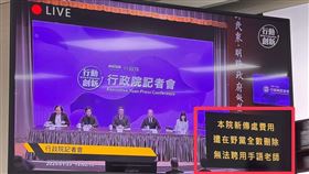 藍白大砍行政院新聞傳播經費，行政院長卓榮泰今（23）日召開記者會直播沒有手語老師。
