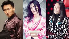 ▲那英（左一）快人快語，曾說王菲（圖中）和謝霆鋒（右一）不相配。（圖／翻攝自微博）