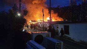 花蓮玉里2棟日式舊警用宿舍燒毀