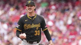 ▲匹茲堡海盜狀元斯金斯（Paul Skenes）的新秀卡並沒有被球隊換回。（圖／美聯社／達志影像）