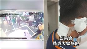 民眾垃圾袋裡有瓦斯罐，害清潔人員收垃圾時被炸傷。(圖/翻攝新北i環保臉書)
