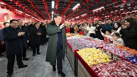 習近平拜年（翻攝自蘭州新區發布微博）