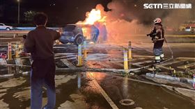 楊梅休息站,小朋友,肋骨,孩童,國道,火燒車