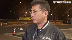 楊梅休息站車禍，協助救人的張先生。