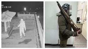 合歡山武嶺亭即時影像監視器今天（26日）凌晨1時許拍到詭異影象，一名男子頂著零下1.8度低溫，肩扛長槍在武嶺亭來回走動，畫面曝光後引發網友熱議。警方指出，該名陳姓男子已到案說明，他自稱因找不到人幫忙拍照，才會在即時影像監控前擺拍。