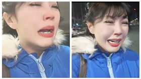 劉樂妍被問過年路邊痛哭（圖／翻攝微博）
