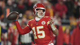 ▲堪薩斯酋長四分衛馬霍姆斯（Patrick Mahomes）。（圖／美聯社／達志影像）