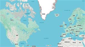 川普就職前夕與丹麥總理火爆通話，稱美國要定格陵蘭。（圖／翻攝自Google Map）