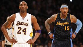 ▲布萊恩（Kobe Bryant）、「甜瓜」安東尼（Carmelo Anthony）。（圖／美聯社／達志影像）