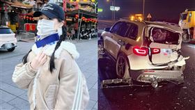 千千,大胃王,吃播,國道,酒駕,追撞,昏迷,受傷,護頸,119（圖／千千臉書）