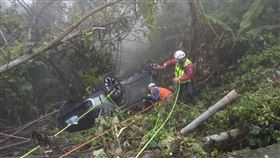 橫龍山,露營區,產業道路,墜坡,意外,苗栗（圖／翻攝畫面）