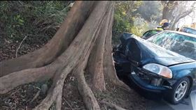 苗栗,苗128線,死亡車禍,自撞（圖／翻攝畫面）