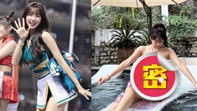 安芝儇趁球季空檔到越南胡志明市避寒度假辣曬比基尼。（圖／翻攝自wlgus2qh threads）