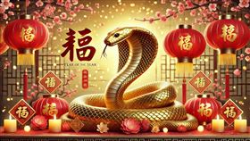2025蛇年到來，獻上30則吉祥話。（圖／AI生成示意圖）