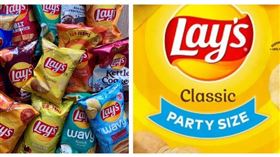 美國樂事一款 13盎司「派對裝」包裝的經典薯片「未標明牛奶成分」緊急召回。（圖／翻攝自X）