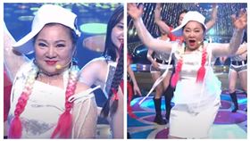 白冰冰奮力一蹲（圖／翻攝YT）