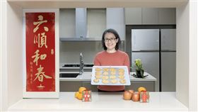 副總統蕭美琴親手示範手作Ranger Cookie烘焙餅乾。（圖／翻攝蕭美琴臉書)