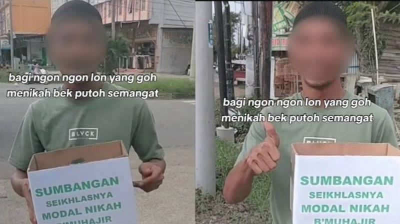 男街頭乞討結婚資金　乞丐月收入曝網看傻