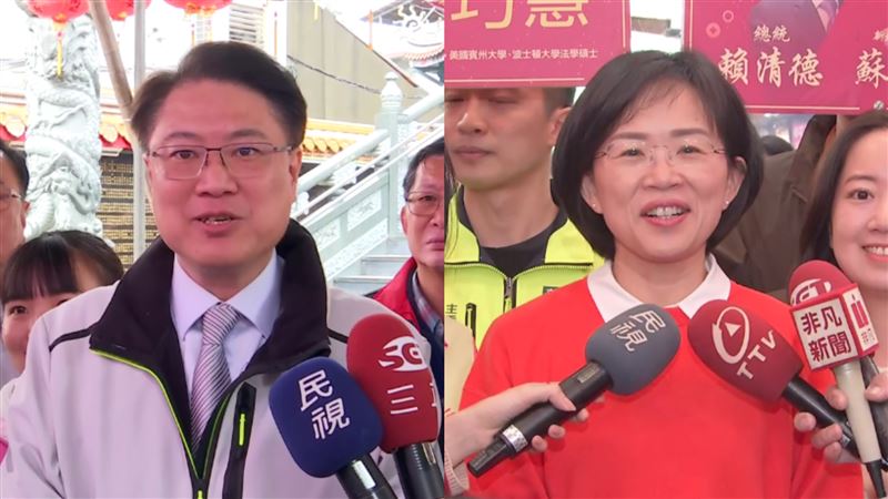 新北選戰開打？蘇巧慧、林右昌分頭參拜