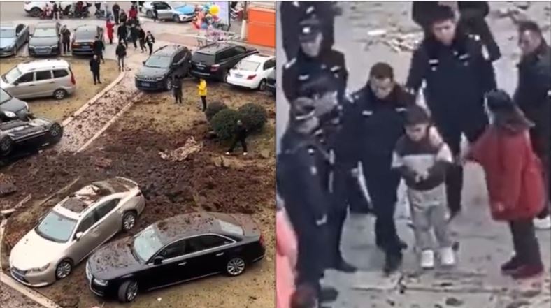 屁孩鞭炮扔化糞池炸翻多車　遭警上銬帶走