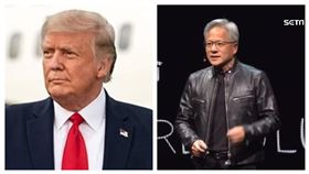 DeepSeek崛起後　川普將於白宮見黃仁勳，組合圖，翻攝自川普官網、資料照