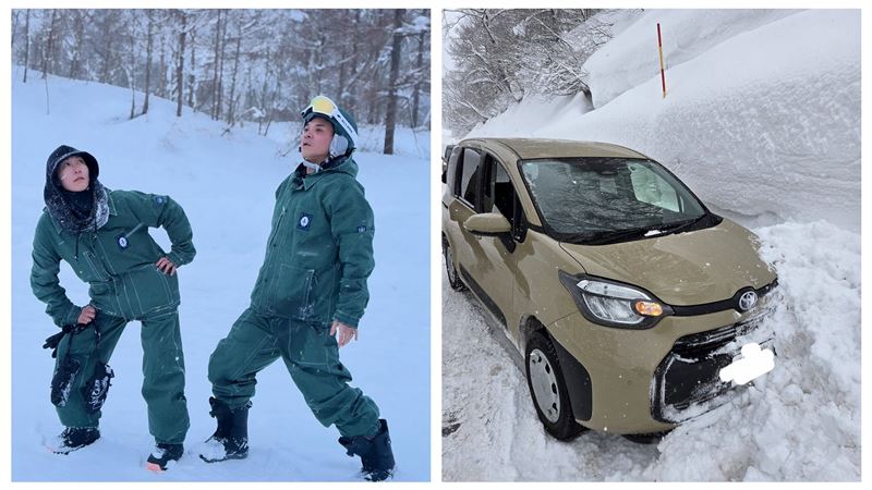 日本雪地自駕打滑撞山壁　明星夫妻現況曝
