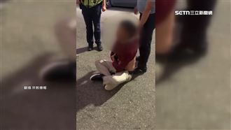 台中男大鬧廟毀供品　跳針怒喊：叫我爸來