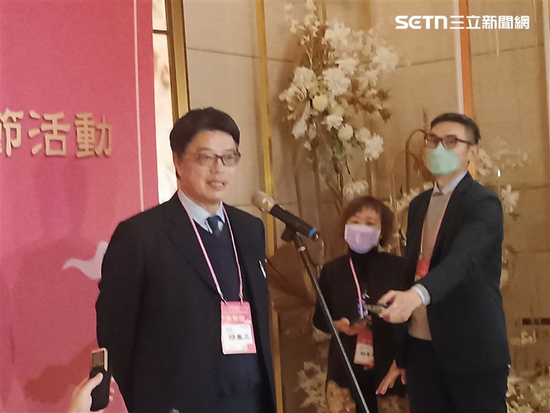 陸委會主委邱垂正今（3）日出席「2025大陸台商春節活動」。（圖／記者盧素梅攝影)