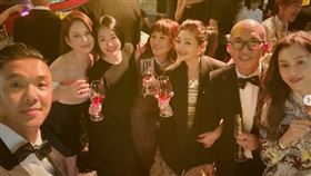 黑范夫妻得流感3天後還出席王偉忠女兒歸寧家宴，跟大小S等人合影。（圖／翻攝自IG）