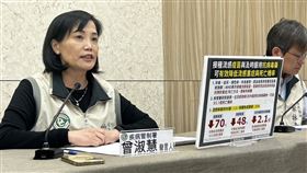 曾淑慧說明流感疫情，下週回升是否超過16.2萬人次待評估。（圖／記者簡浩正攝影）