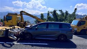 國6,南投,緩撞車,車禍,追撞,輔助駕駛（圖／翻攝畫面）
