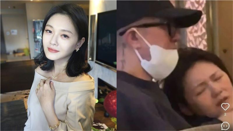 大S閉眼皺眉躺在具俊曄懷裡，最後身影疑似曝光。（圖／翻攝自抖音）