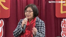 ▲國民黨台北市黨部新春團拜，主委黃呂錦茹致詞（圖／記者陳怡潔攝影）