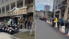 各地瘋打流感疫苗？新竹驚見「L型人龍」排爆兩條街（圖／翻攝自新竹人新竹事臉書）