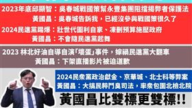 民進黨立法院黨團臉書粉專今（6）天貼出一張圖開轟，民眾黨利益不迴避，黃國昌正義會轉彎！（圖／翻攝自民進黨立法院黨團臉書粉專）