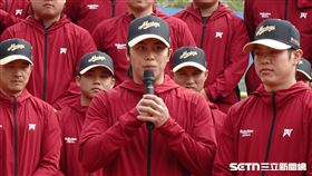 ▲呂詠臻轉戰樂天桃猿，很期待未來與味全龍隊友在場上相遇。（圖／記者張沛嘉攝影）