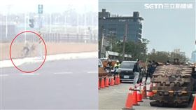 張嫌3日清晨前往前鎮區5號船渠棄屍後沿河岸繞90度觀看屍塊漂浮。