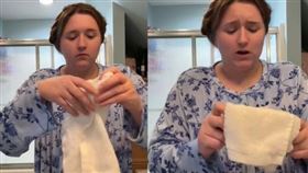 全家不買衛生紙！奇葩母稱「六口共用毛巾」遭撻伐
（圖／翻攝自TikTok＠jazminer17）