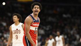 ▲波爾（Jordan Poole）攻下生涯新高45分，但巫師不敵騎士中止3連勝。（圖／美聯社／達志影像）