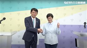 黃國昌與蔡壁如參與首場政見發表會（圖／翻攝畫面）