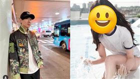 林俊傑（左）被傳戀愛對象是網紅七七（右）。（圖／翻攝自IG）