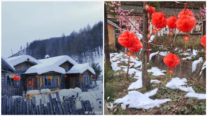 中國夢幻「雪村」吸遊客　真相曝：是棉花
