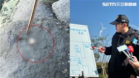 刑警大隊技正林孝治今（10）日上午說明最新打撈進度，截至目前已打撈22屍塊。（圖／記者簡榮良攝影）