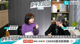 李彥秀談房產爭議落淚。(圖/翻攝自CNEWS匯流新聞網YT)