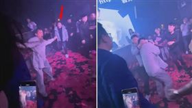 ▲年輕人不講武德！馬保國赴夜店表演「閃電五連鞭」，慘遭突襲擒頭鎖喉。（翻自《吃瓜網》）