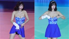 PLG,桃園璞園領航猿,台鋼獵鷹隊,啦啦隊,Pilots Crew,Ruka,馬甲,美胸,馬賽克（圖／Ruka　ＩＧ）