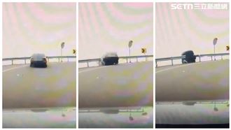 合歡山轎車撞護欄墜深谷　駕駛卡樹獲救