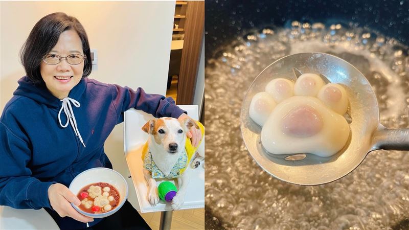 吃湯圓！蔡英文煮貓掌元宵喊：只有我家有